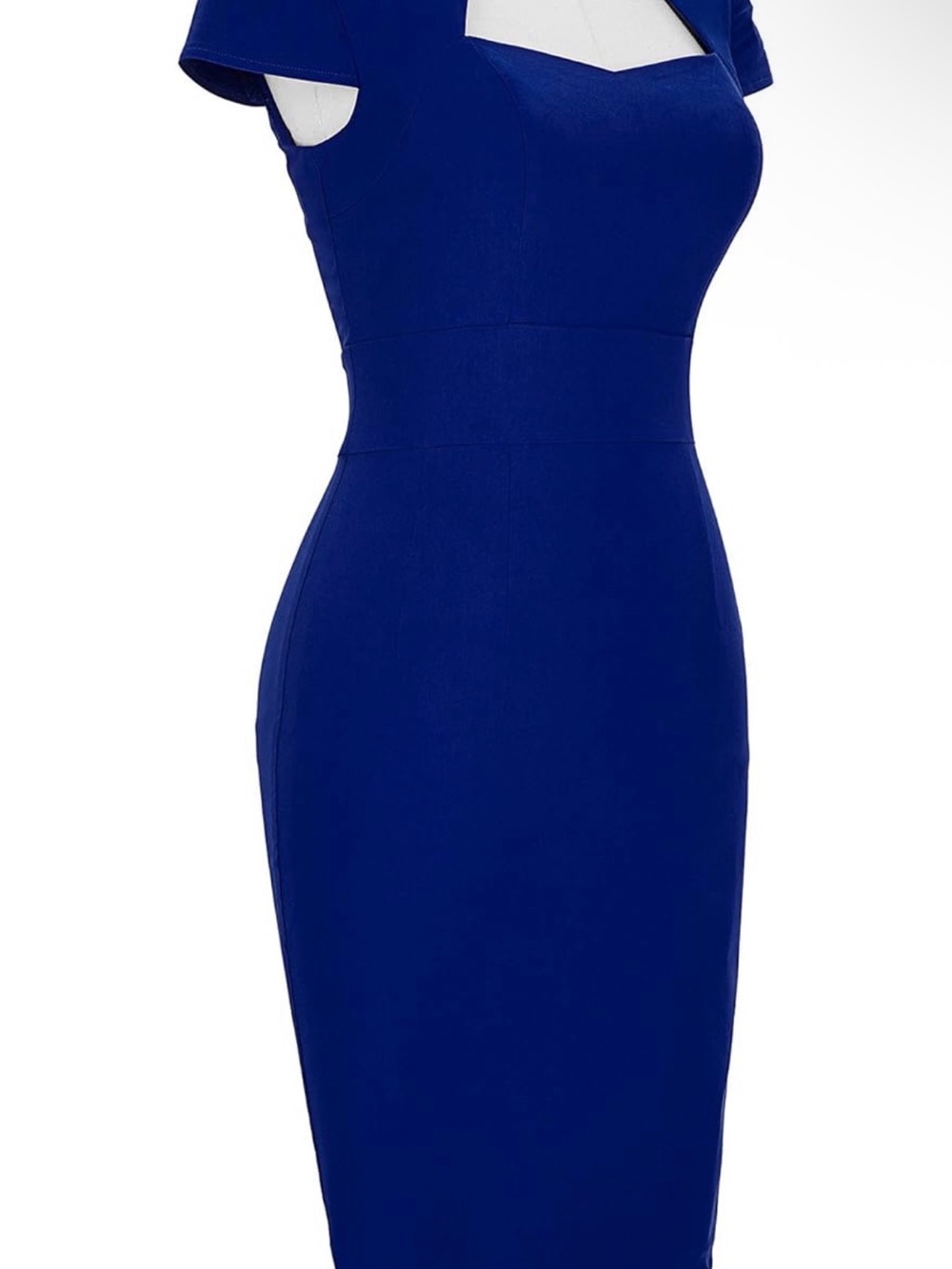 Grace Karin Royal Blue Midi Sheath Dress